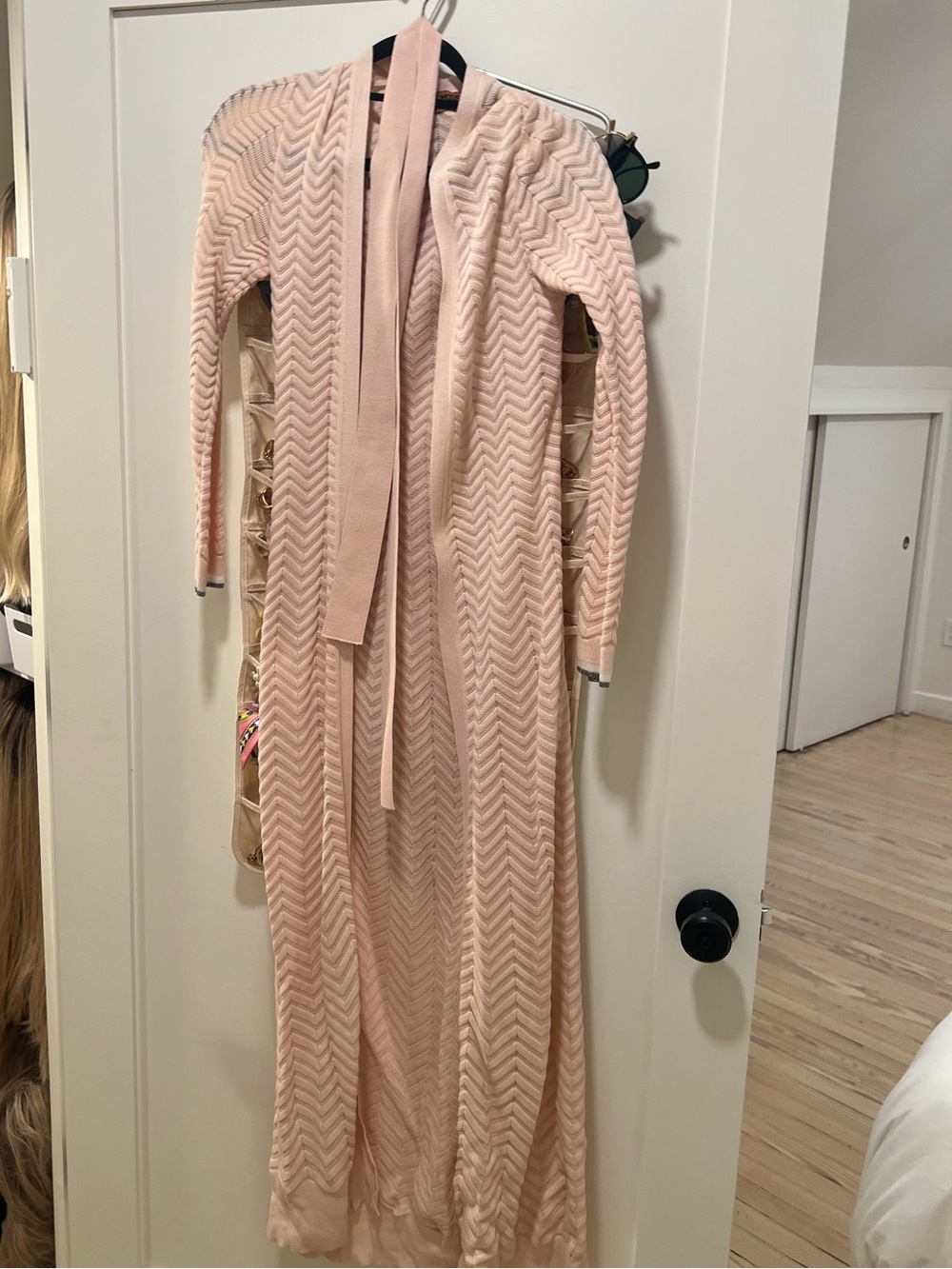Missoni light pink long cardigan/ dress